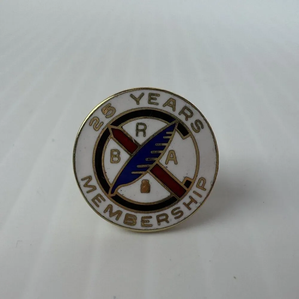 BRA 25 Year Membership Lapel Pin Brotherhood of Railway Workers Union